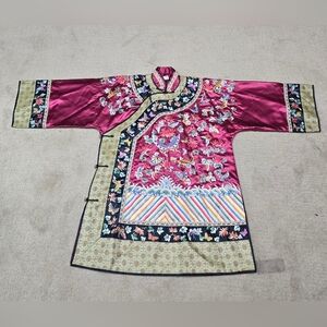 Edwardian Embroidered Chinese Kimono Qipao